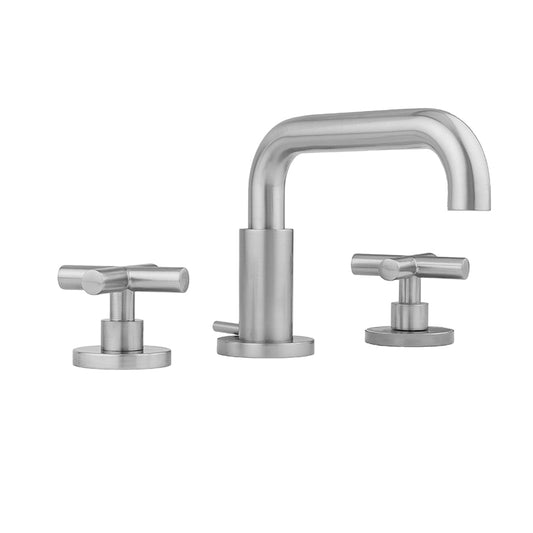 Jaclo 8882-T462 Downtown Contempo Faucet With Round Escutcheons & Contempo Hub Base Cross Handles